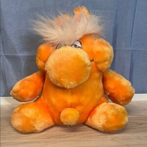 Kodak Kolorkins Plush 9” Fantasy Creatures, 1994 Orange “KITO” Stuffy